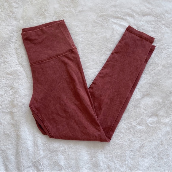 aerie Pants - Aerie Chill Play Move Rust Color Leggings